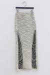 SWAYING/KNIT floating line slim long skirt SW23AW3B33 off-white